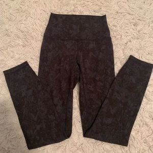 Lululemon Align High-Rise Pant 25” Hideaway Camo Deep Coal Multi
